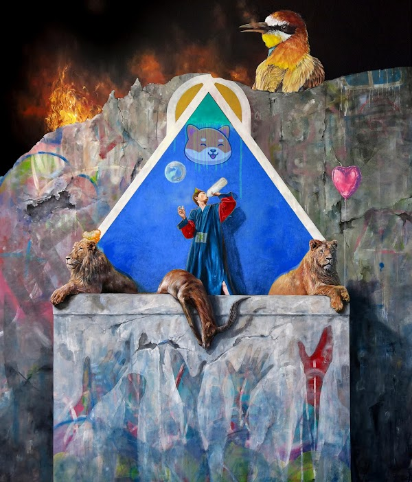 "The King Speech" 
See something out of the ordinary?

Artist: Jo Ouisse instagram.com/_jonathanouiss…
One of the Minted #NFTs in our community.

Join our community and don't miss out on this Huge Project.
discord.gg/6xTJu9jya9

#ETH #artwork #Artist