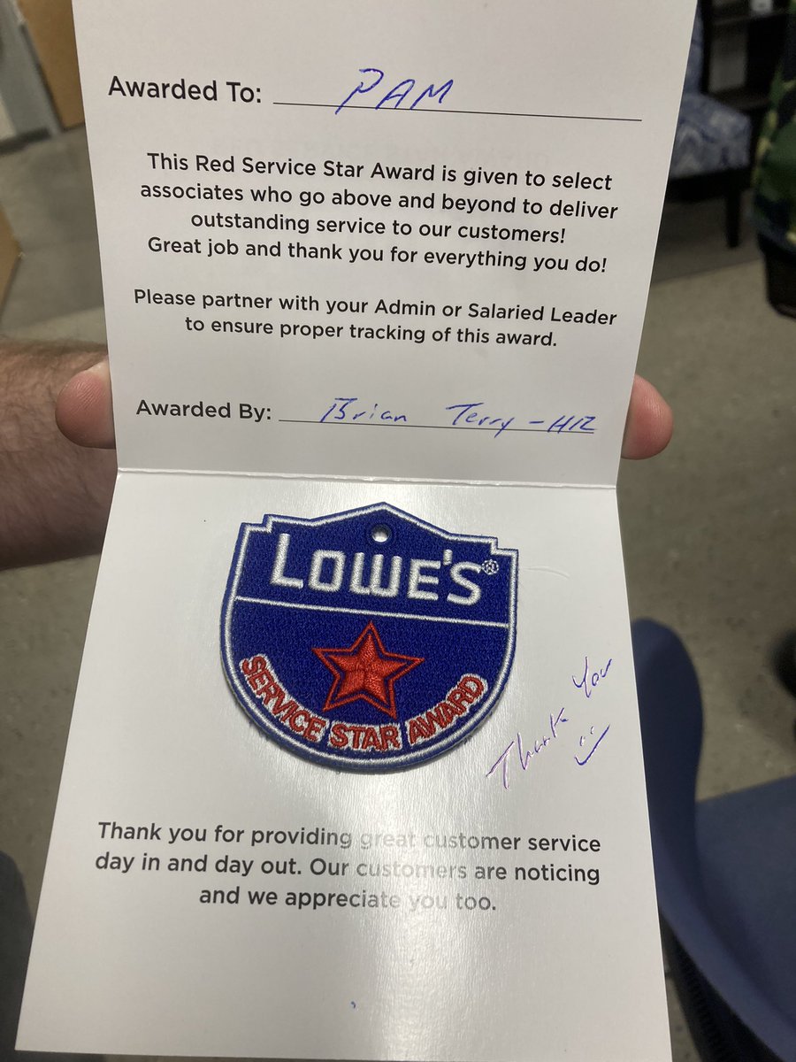 Brian Terry (@briante58414379) on Twitter photo Thank you Pam for all your contributions at Store 2458 and congratulations on being named cashier of the month. You Rock! <a href="/BlueBoxR1/">@BlueBoxR1</a> <a href="/BenitoKomadina/">Benito.Komadina@Lowes</a> @GotoLowes @D_Strickler2458 <a href="/kennygrimsley/">Kenny Grimsley</a> Thank you Pam for all your contributions at Store 2458 and congratulations on being named cashier of the month. You Rock! <a href="/BlueBoxR1/">@BlueBoxR1</a> <a href="/BenitoKomadina/">Benito.Komadina@Lowes</a> @GotoLowes @D_Strickler2458 <a href="/kennygrimsley/">Kenny Grimsley</a>