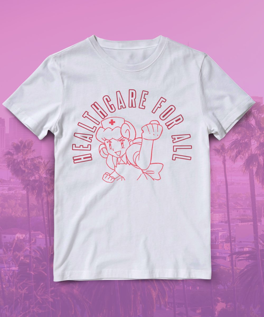 StayTuned_LA's tweet photo. Being uninsured is tough, wish we had a nurse joy to bring us back to full health for free. 🧑🏽‍⚕️

A portion of the proceeds will be donated to @AdelitasApparel DACA Fund. #supportsmallbusiness #shopsmall 🎁

 Shop ➡️https://t.co/O1dIqFASb8 https://t.co/ZG3JbYMKZL