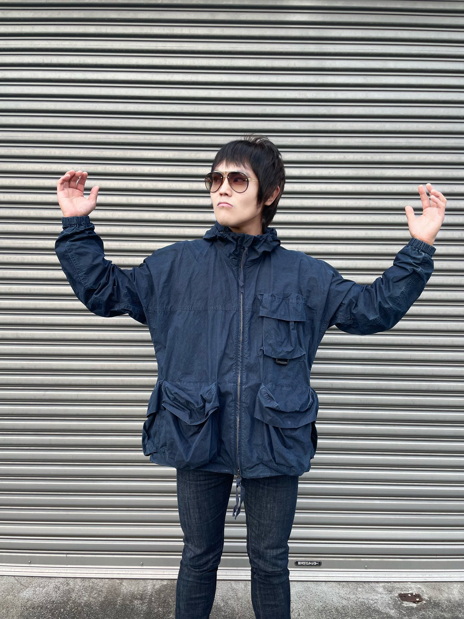 peak Indigo C/N Parka リアム ギャラガー 着用 snowpeak Indigo C/N Parka Liam Gallagher - メルカリ