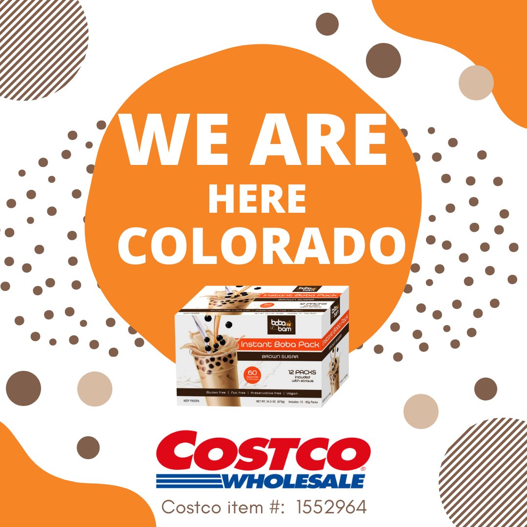 BobaBamOfficial's tweet photo. We made it to COLORADO🌄🧡🤎 To all the Boba lovers out there, this is it!! You’ll never experience boba in the same way once you try Boba Bam !!
#bobabam #instantboba #brownsugarboba #bamitup #loveboba #bobafeed #tryme #costcowholesale #colorado #bestboba #bobalife https://t.co/05ySScWZ46