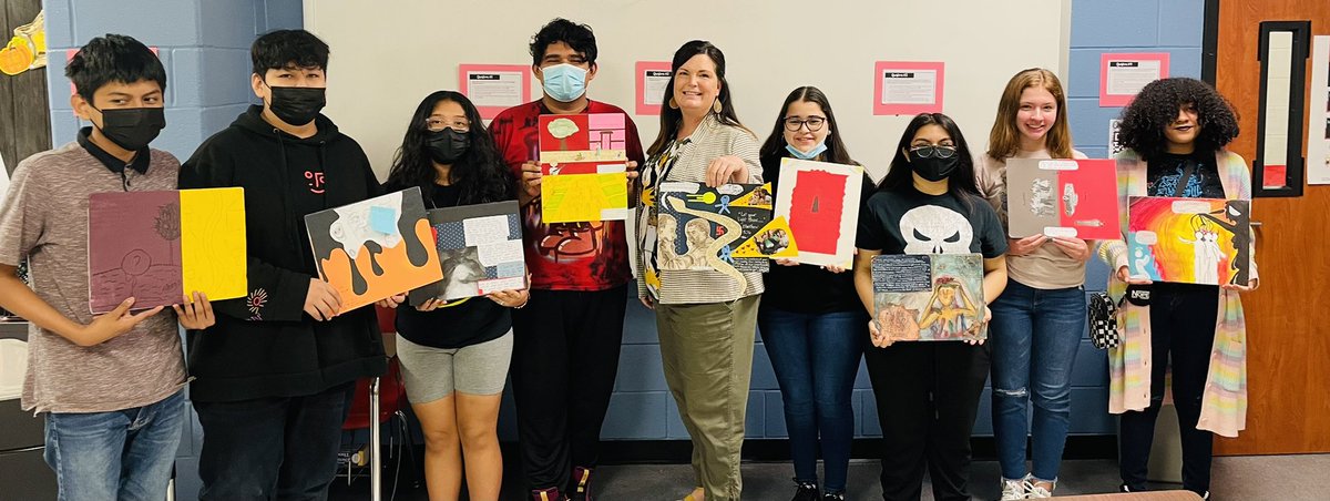 These students synthesized drama with art! Our students are AMAZING! #Grateful4CHS #CHSCommitment