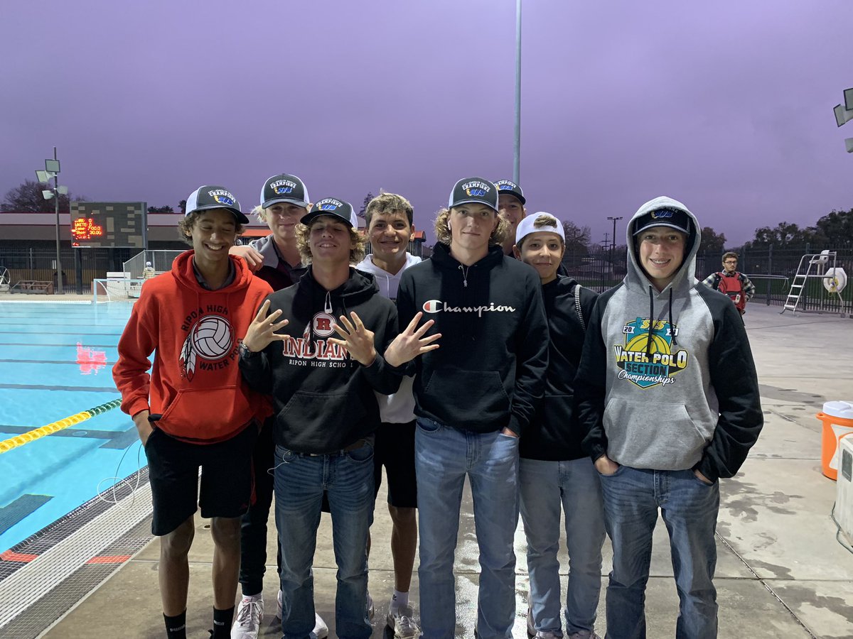 Water polo team in the house! <a href="/cifsjs/">CIF Sac-Joaquin Section</a> #RiponIndians