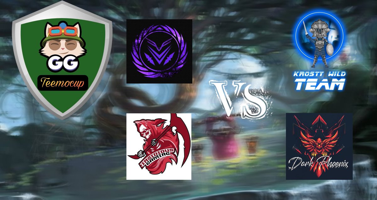 F22RaptoreSport's tweet photo. Hola invocadores el día de hoy hay #teemocup 🥳 seguimos en cuartos y los afortunados en esta ocasión son:
Dark Phoenix
The night hawks
@InsidiousWr academy 
Krosty wild team 
Quienes pasarán a semis lo averiguaremos a las 9pm 🇲🇽 en el canal de @ATOMG17 no te lo pierdas 👀 https://t.co/cFGpF9Dben