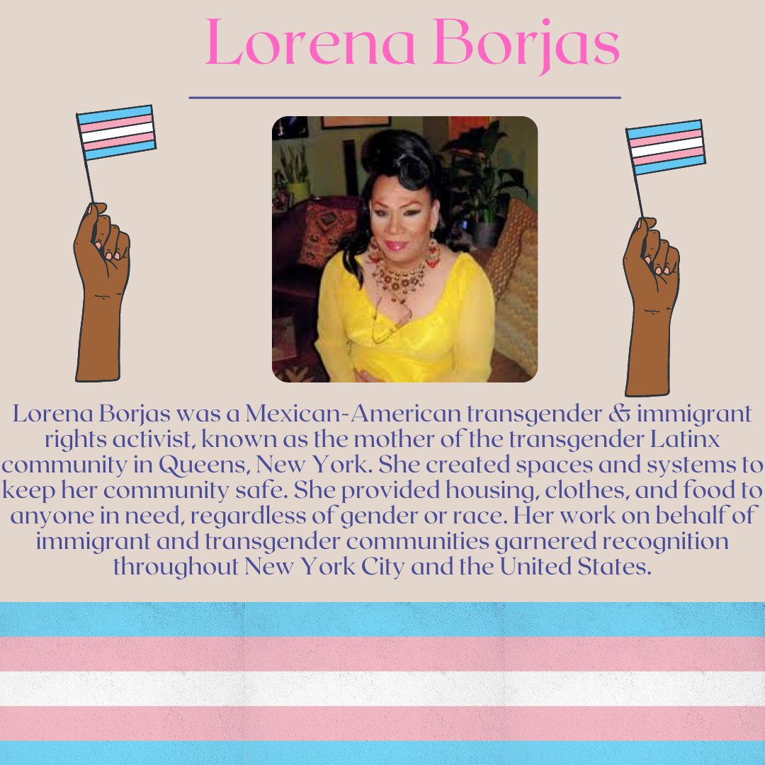 This week to celebrate Transgender Remembrance Week MFV NV is going to be doing a series of posts of trans Latina women who have made a positive impact in our community. Today we are starting with Lorena Borjas, a Mexican-American transgender, and immigrant rights activist!