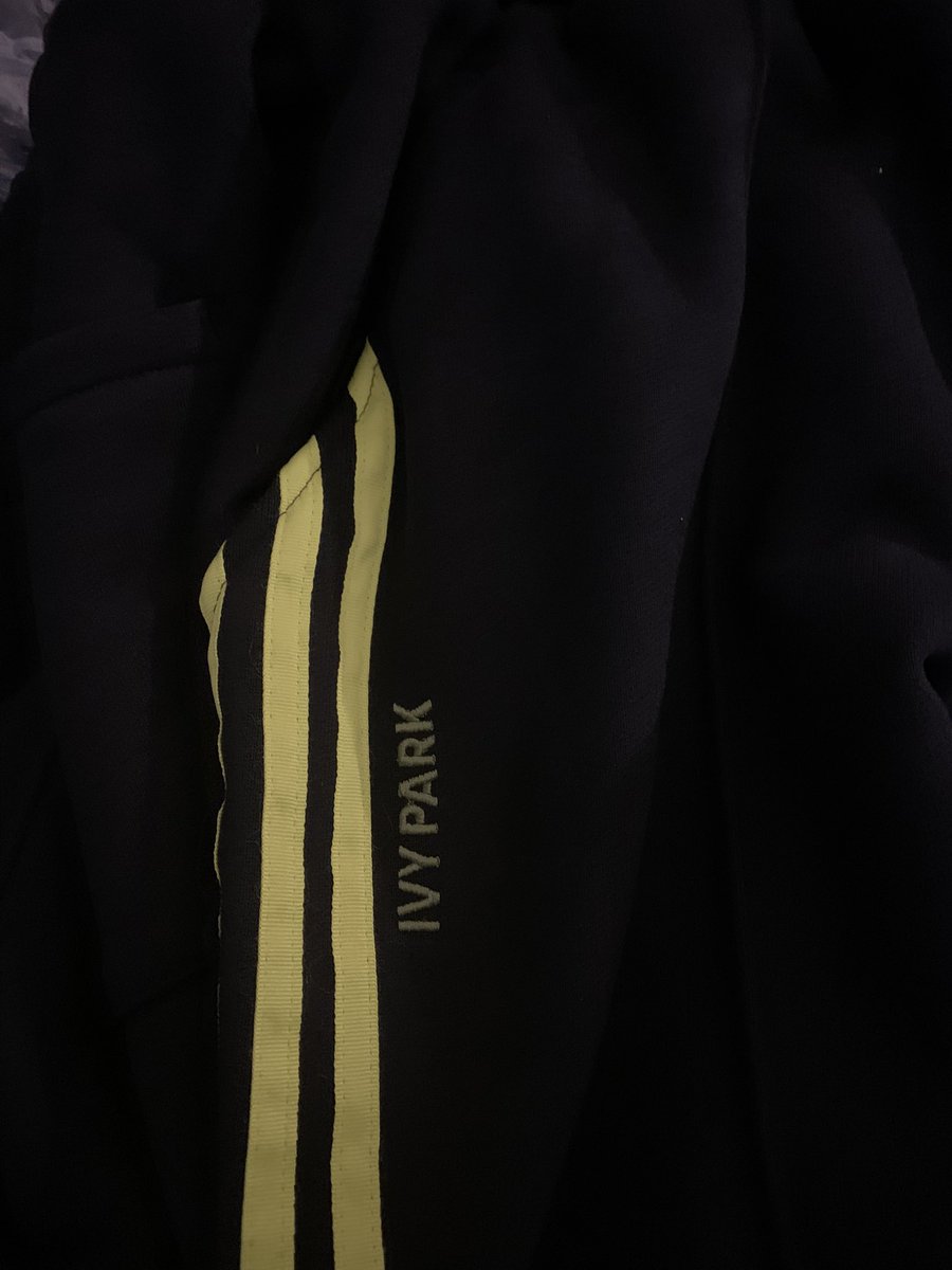 relientkenny's tweet photo. my #ivypark sweatpants came in and they are SOOOOFT AF😩🙌 #peletonpark https://t.co/0xcLIZq2ZX