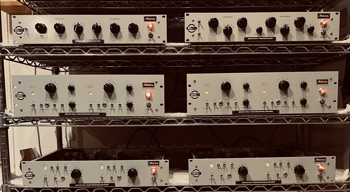 Mercury Recording Equipment #VintageCraftsmanship #VintageTone #M72s #M76m #EQH1 #RecordingEquipment