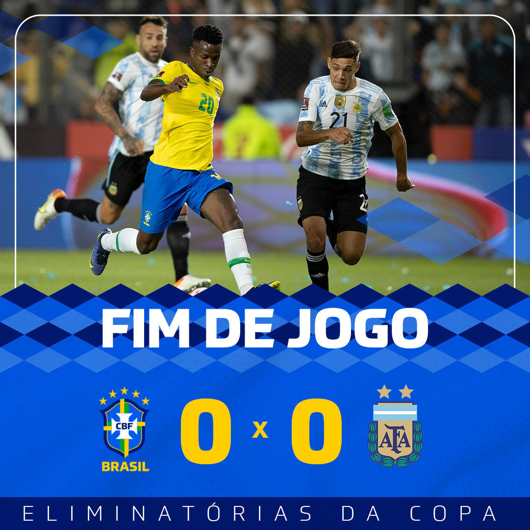 CBF Futebol on X: FIM DE JOGO! Brasil goleia novamente e garante a melhor  campanha da história das Eliminatórias. VALEU, BRASIL! ⚽️🇧🇷 🇧🇷 4x0 🇧🇴