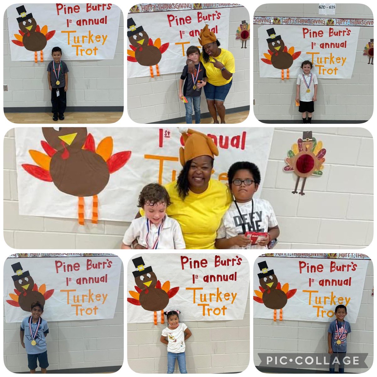 PineBurrCISD's tweet photo. Our first PBE turkey 🦃 trot is in the books ! Great job to our winners and amazing work by our specials team ❤️ @ClauThomas11 @AnastasiaMacke2 @_coach_nelson_ https://t.co/aMHO4MYW5l
