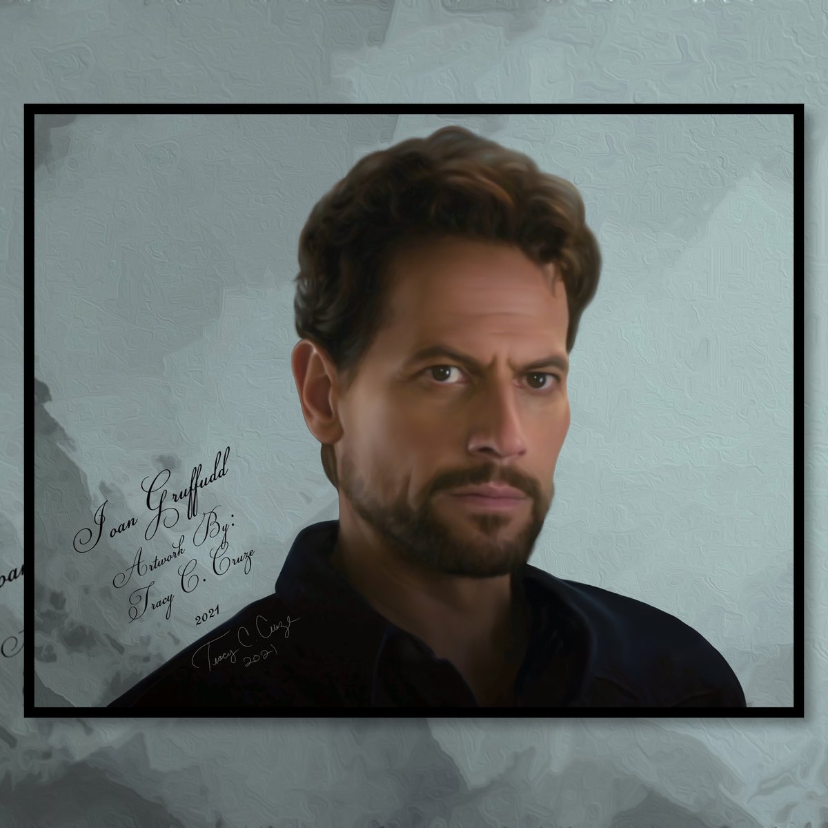Only1Tracy's tweet photo. I’m just focusing on what I love to do which is my artwork, hence my latest #digital #painting of @ioangruffudd as the unflappable Dr. Daniel Harrow. #paintings #digitalart #artwork #harrowonhulu #danielharrow #ioangruffudd #noh8 #digitaldrawing #digitalpainting #procreate https://t.co/g52MnNYeqR