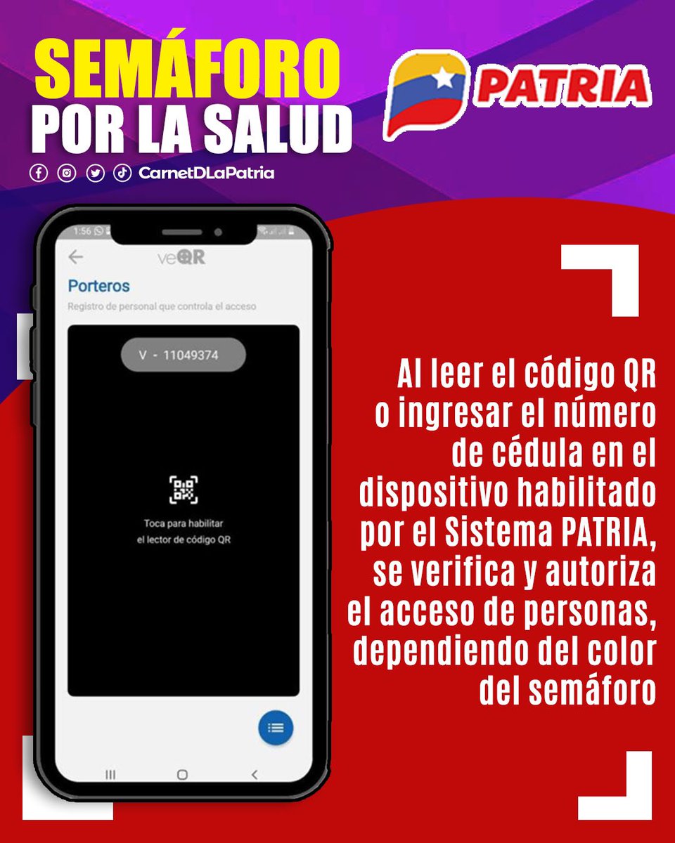#ATENCION El #SistemaPatria te invita a seguir cumpliendo con el uso de mascarillas, el distanciamiento seguro y medidas de bioseguridad .
¡Flexibilización segura y consciente! 

#VacúnateYCuídate #16Nov