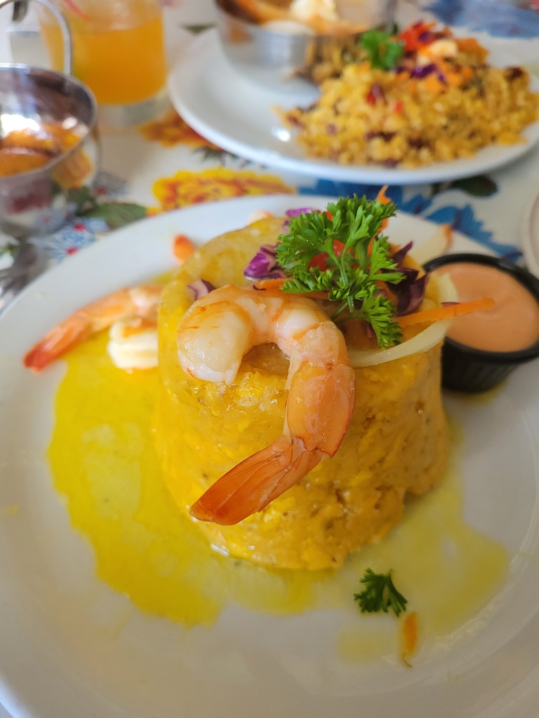 dinewinegather's tweet photo. It's #TastyTuesday I got this tasty Shrimp Mofongo in #PuertoRico. 
Mofongo came from West and Central Africa and was brought to Puerto Rico with the slave trade. The main ingredient is green plantain. 
#foodie #atlantafoodie #foodblogger #atlantafoodblogger #worldtraveler https://t.co/RakaxEOa3m