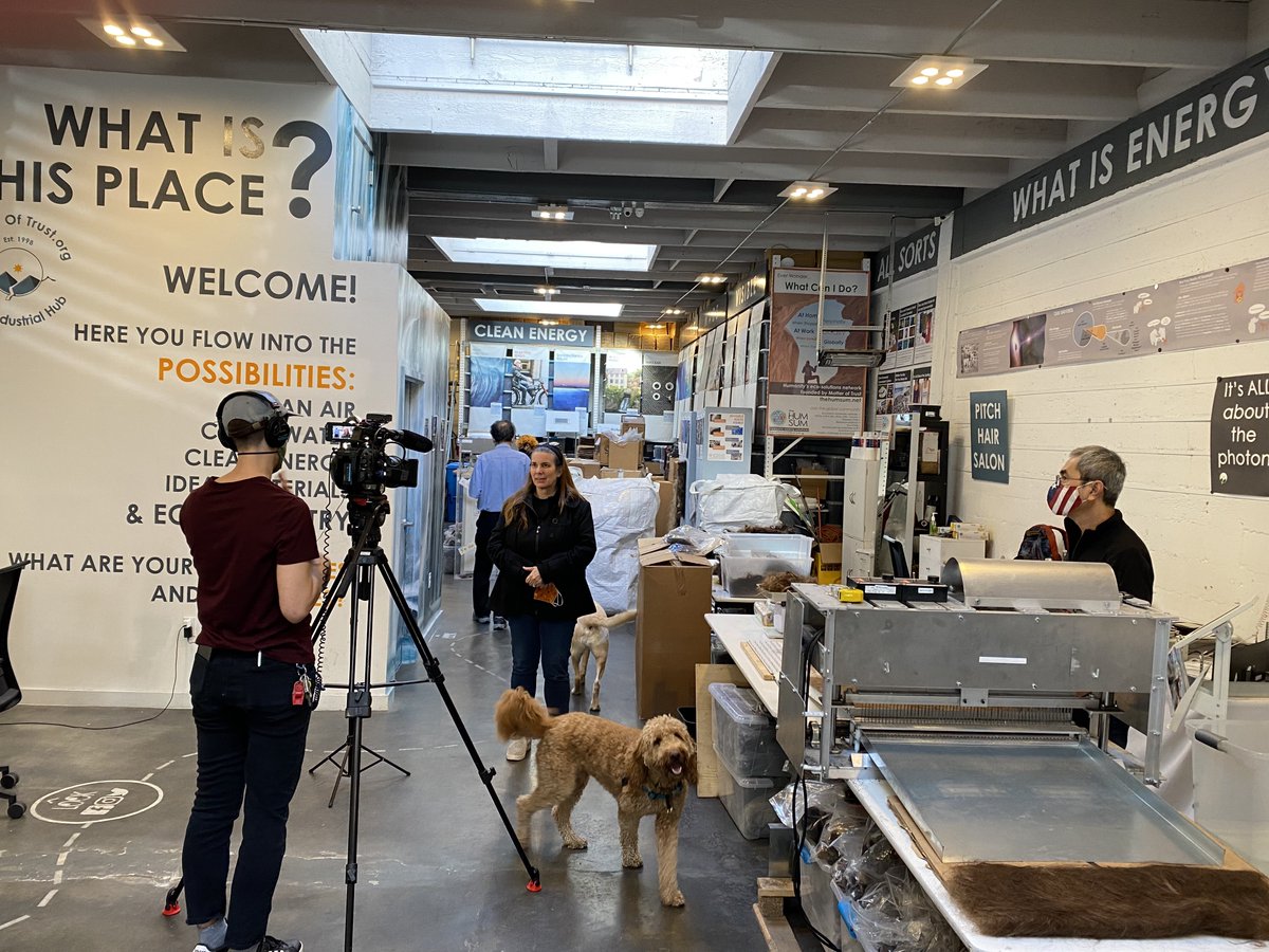 MatterOfTrust's tweet photo. It was such fun showing @thisisinsider's Emily Harger around the Eco-Hub! She came by to learn more about our #CleanWaveProgram and how we felt hair donations into hair mats that soak up oil spills and clean our waterways.
π
We can't wait for the article to publish! https://t.co/XpUk25B5EQ