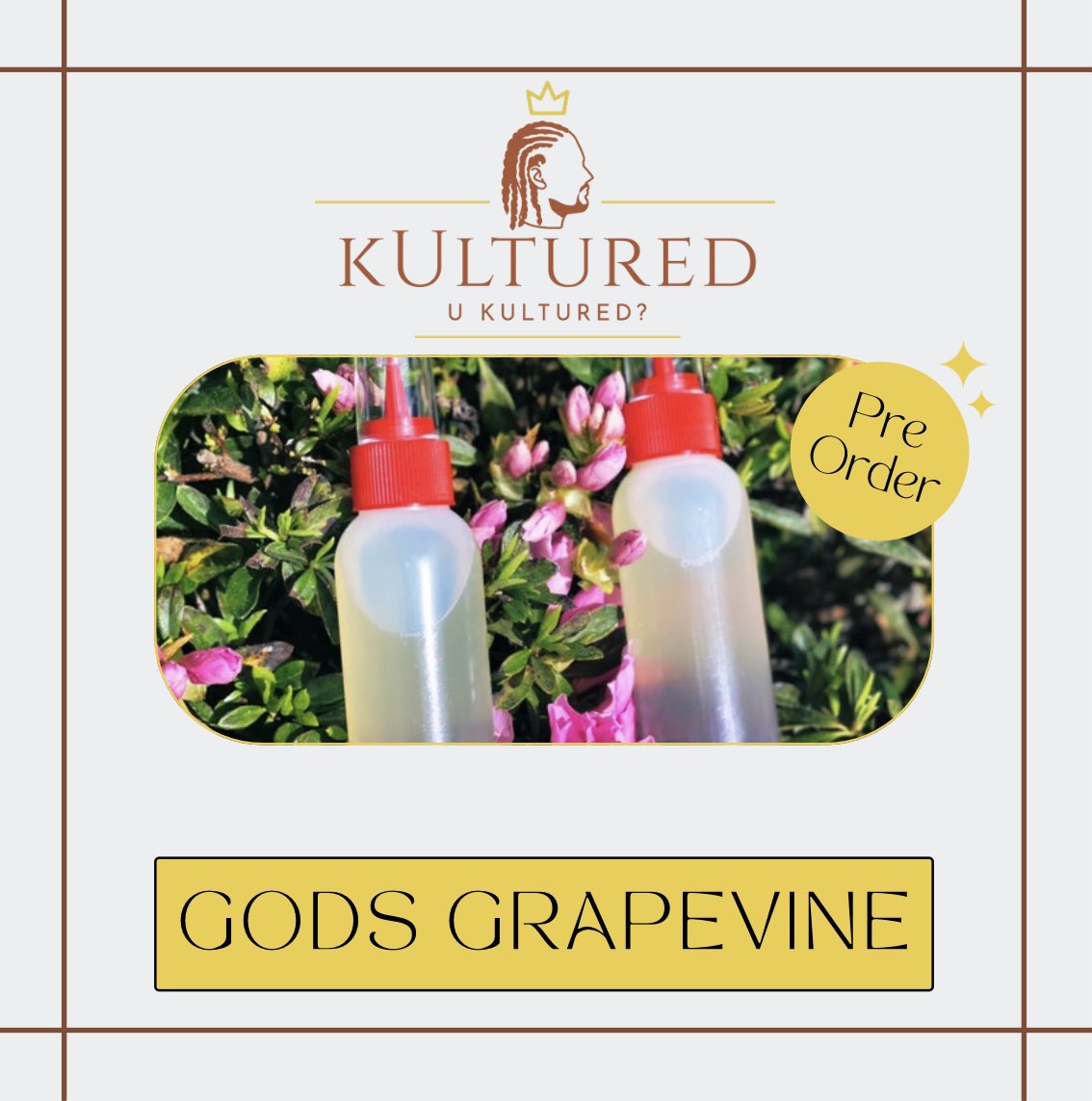 U_kUltured's tweet photo. Attention my Moisturizer Maniacs!! We have our company favorite in route, so solidify your bottle of God’s Grapevine by Pre-Order!! If interested in Pre-Ordering please DM us!! #gramfam #blackbusiness #ukultured https://t.co/EkgjzLFa9J