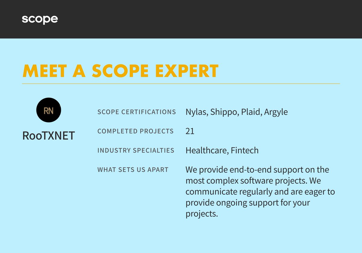 Scope_inc's tweet photo. Expert spotlight: @rootxnet https://t.co/LKAcX2kEz6