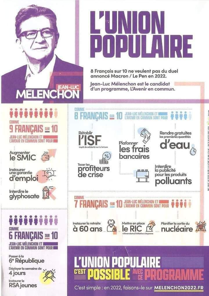 GerardCocon08's tweet photo. D'ailleurs, il ne faut pas oublier que la majorité des Français soutiennent les propositions de l'#AEC ! Oui, nous pouvons faire l'#UnionPopulaire autour d'un programme social, humain, écologique et démocratique ! #MelenchonESSEC #Melenchon https://t.co/z93JTU8903