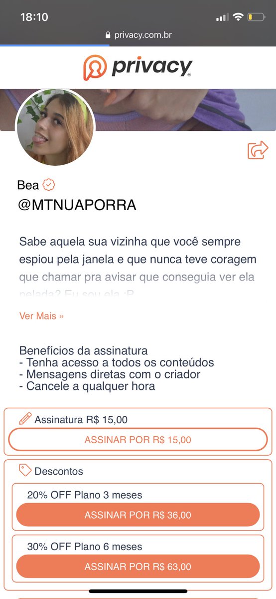 mtnuaporra's tweet photo. ✨Em 1 mês de privacy✨
❤️MAIS DE 200 MÍDIAS
🧡QUASE 900 LIKES
💛ESTAMOS NO TOP CRIADORAS
💚PRIVACY COM 50% OFF
💙ASSINATURA DE 3 MESES TÁ SAINDO NO VALOR DE UM MENSAL FORA DA PROMOÇÃO 

Preciso te convencer de que forma mais pra você assinar???

https://t.co/vFcj587bts https://t.co/xzOMNXkA4f