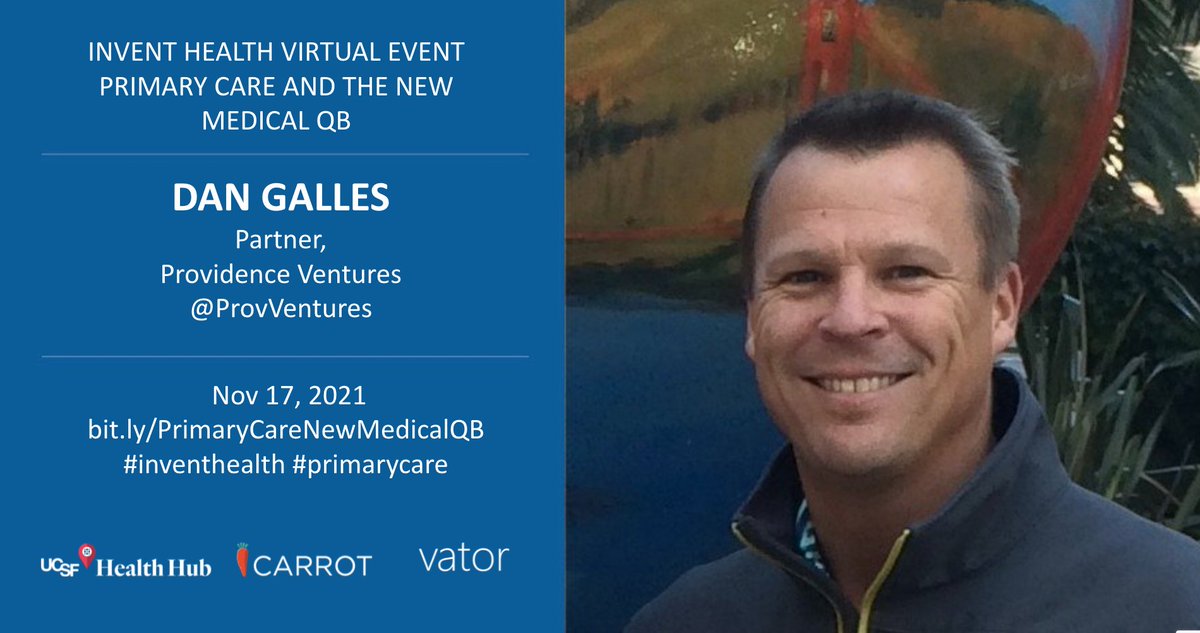 dangalles's tweet photo. I’m excited to be speaking tomorrow @vatortv @ucsfhealthub #inventhealth 11/17 to talk disruption in #primarycare #newmedicalqb, join me and @dubeymd @bambi100
https://t.co/ZNPAyvfDq6 https://t.co/LzFyx8vcGz