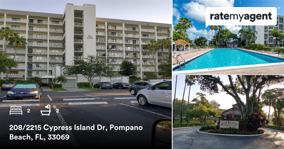 2 🛏 2 🛀 
📍 208/2215 Cypress Island Dr, Pompano Beach, FL, 33069

My latest sale on #ratemyagent
rma.reviews/6A3pAU6lNn48