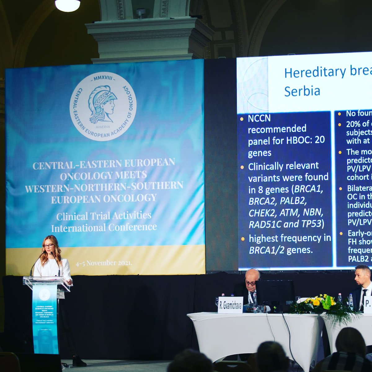 TRACEPIGEN member Ana Krivokuca participated in the  Central-Eastern European Oncology Meets Western-Northern-Southern European Oncology: Clinical Trial Activities International Conference held in Budapest, November 4-5, 2021.