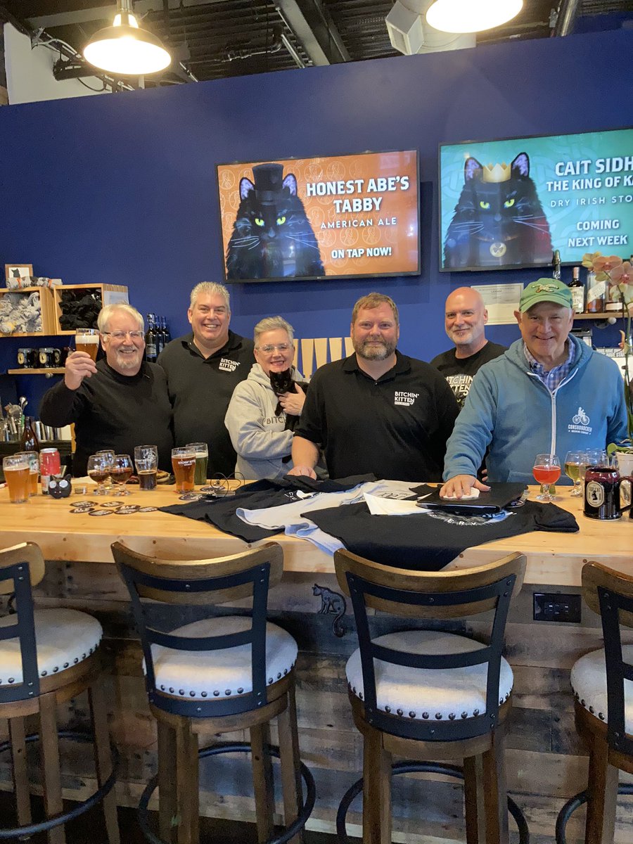 VisitBucksPA's tweet photo. 🍻🐈‍⬛ Had a blast filming today at B*tchin Kitten Brewery in #Morrisville with @RealGlenMacnow @beer_radar @whatsbrewingpa and a special feline friend! Catch the episode kn TV next month! #DrinkinBucksCo https://t.co/O3XdNeSXGT