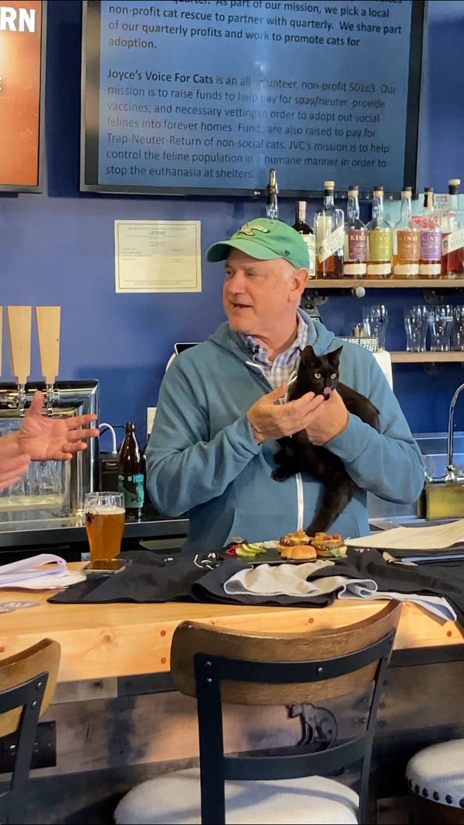 VisitBucksPA's tweet photo. 🍻🐈‍⬛ Had a blast filming today at B*tchin Kitten Brewery in #Morrisville with @RealGlenMacnow @beer_radar @whatsbrewingpa and a special feline friend! Catch the episode kn TV next month! #DrinkinBucksCo https://t.co/O3XdNeSXGT