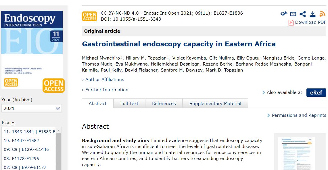 MichaelMwachiro's tweet photo. Even after adjusting our results to account for non-responders, there is only one endoscopist for every 400,000 to 2 million individuals in participating countries!
Read our latest publication on endoscopy capacity in Eastern Africa! #AfrECC
https://t.co/VnmFt414Mj https://t.co/Hhg5lkkcUS