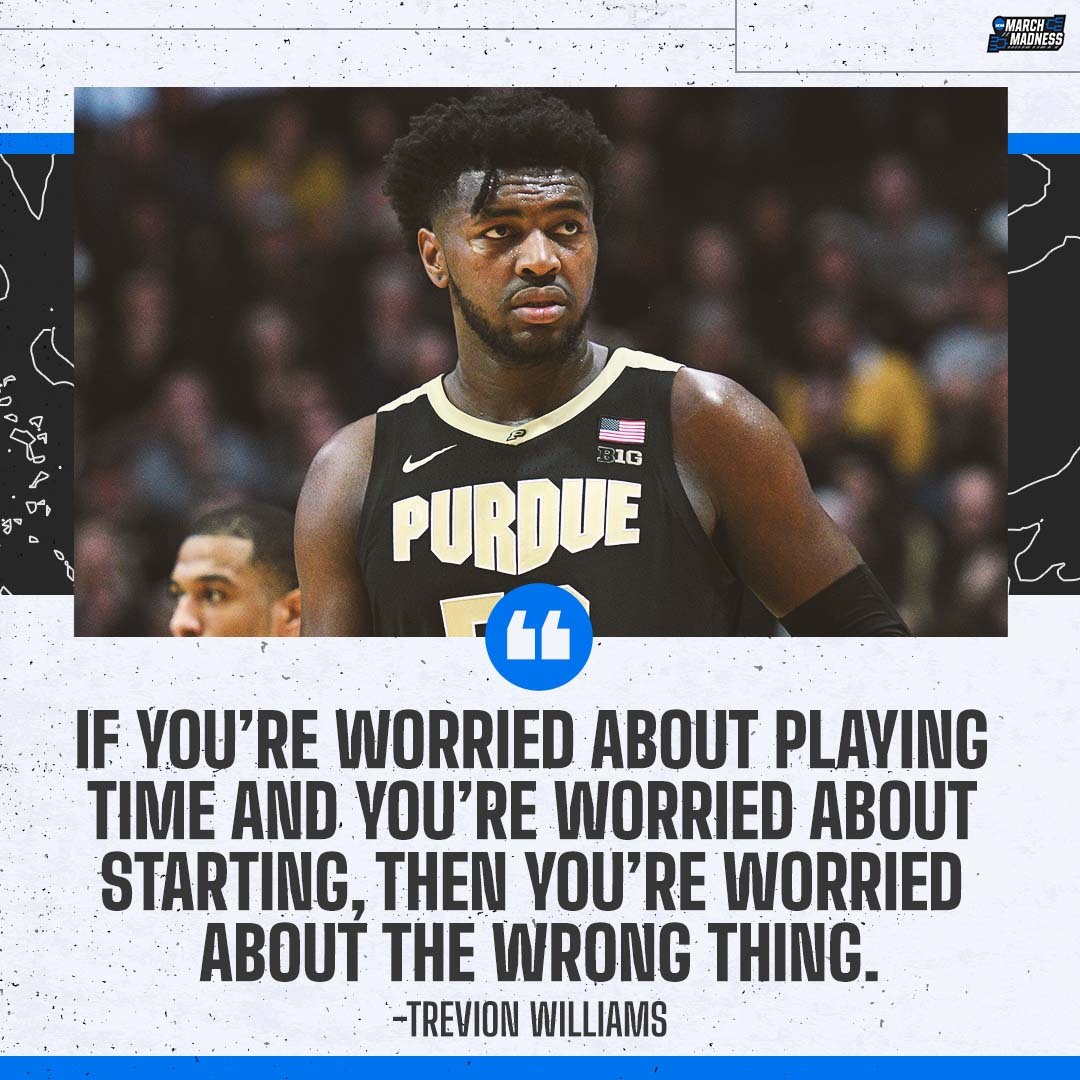 MarchMadnessMBB's tweet photo. .@twill___ with some perspective 💯 https://t.co/46w4xh0qmp