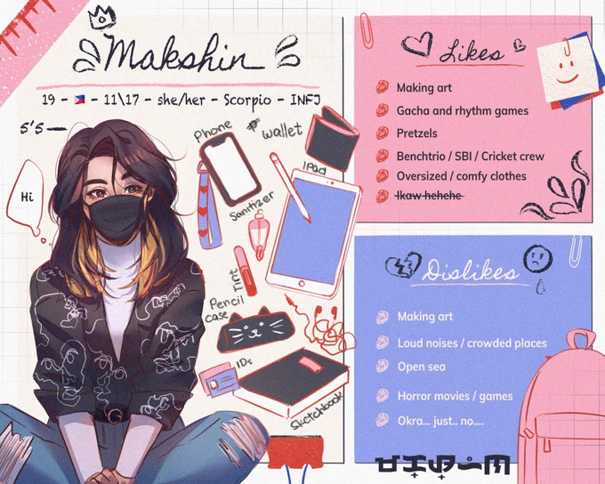 Ayoo it's me :D #MeetTheArtist 
I'm mostly active on ig soo if you want you could follow me there :D
IG : @/makshin_
Other socials : https://t.co/fUfnk3lQ4m 
