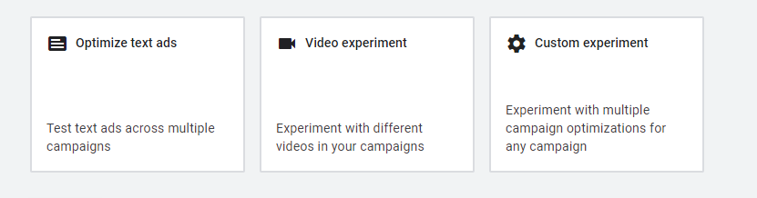 I'm all for this <a href="/GoogleAds/">Google Ads</a> update. Only seeing it in select accounts at this time. But I've always thought having to create a draft then an experiment separately was a tad odd. 
#ppcchat