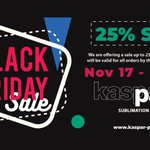 Image for the Tweet beginning: Black Friday sale at Kaspar