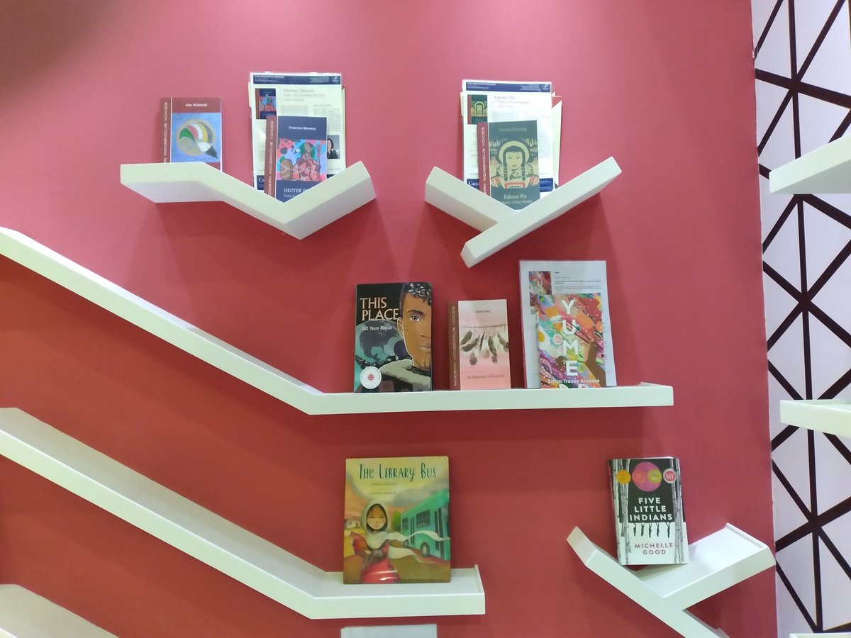 booklandpress's tweet photo. BookLand's books authored by many talented Indigenous authors including Francine Merasty, John Brady McDonald, Norma Dunning, Connor Kerr and others are on display at Canada's stand during recent book fairs. https://t.co/wNLzbmq3Pz