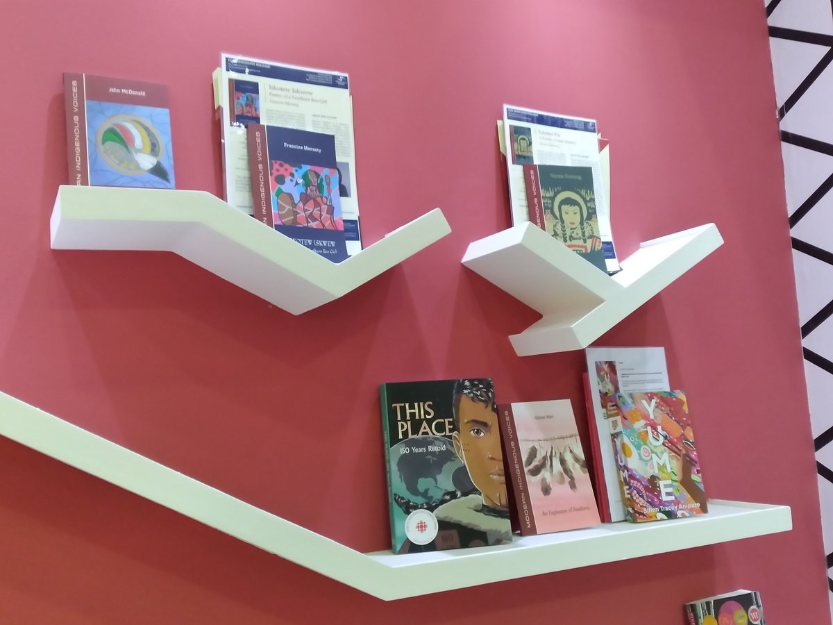 booklandpress's tweet photo. BookLand's books authored by many talented Indigenous authors including Francine Merasty, John Brady McDonald, Norma Dunning, Connor Kerr and others are on display at Canada's stand during recent book fairs. https://t.co/wNLzbmq3Pz