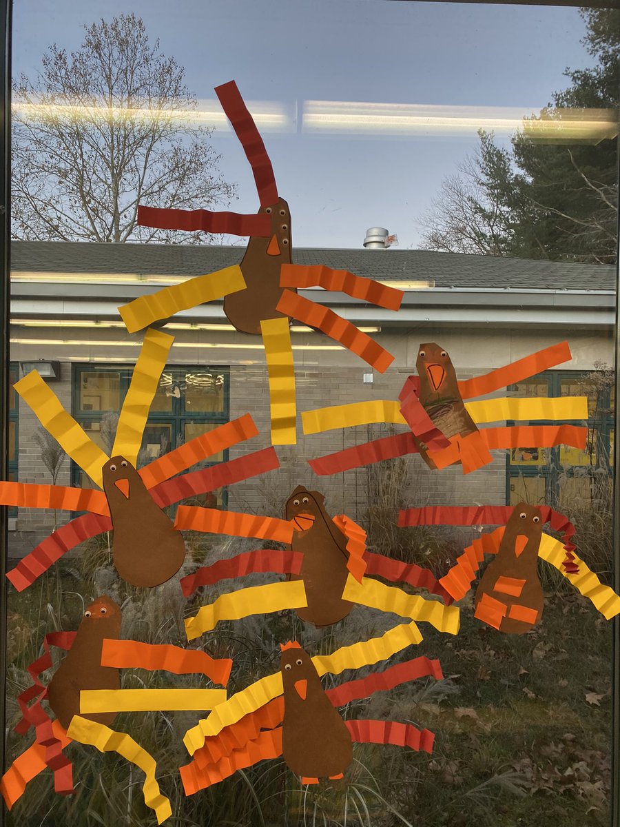 Some of our November projects displayed on the windows 🦃