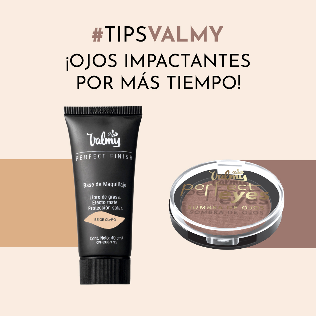 CosmeticosValmy's tweet photo. #TipsValmy Para mejor fijación y pigmentación de tus sombras, no las apliques directamente en la piel del párpado. Empieza con una ligera capa de Base de Maquillaje Perfect Finish primero y verás como el resultado final cambia por completo 😉 https://t.co/aXHnWt9sko