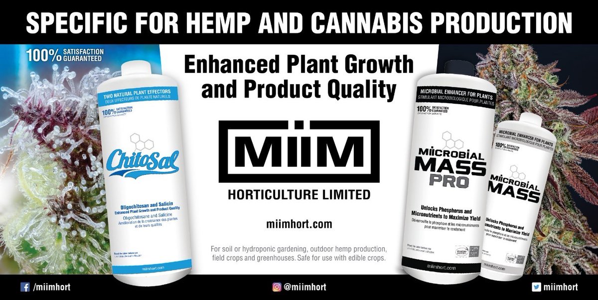 MIIM Horticulture Ltd. launched MIICROBIAL MASS at the last <a href="/liftandco/">Omid</a> expo in Vancouver in 2020. Now they’re headed to Toronto with their latest, ChitoSal. Drop by Booth 1609 to meet the team, talk microbes, and get yourself some free samples for your garden. 

Stay Frosty!