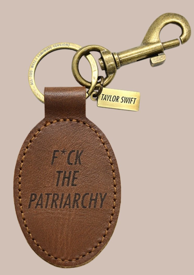 heyitsxach's tweet photo. I just ordered my #fuckthepatriarchy keychain. So fucking stoked. #AllTooWellTenMinuteVersion #AllTooWell #TaylorSwift #RedTaylorsVersion #sorryjakeiloveyou 🥴 https://t.co/UAiHItaYzQ