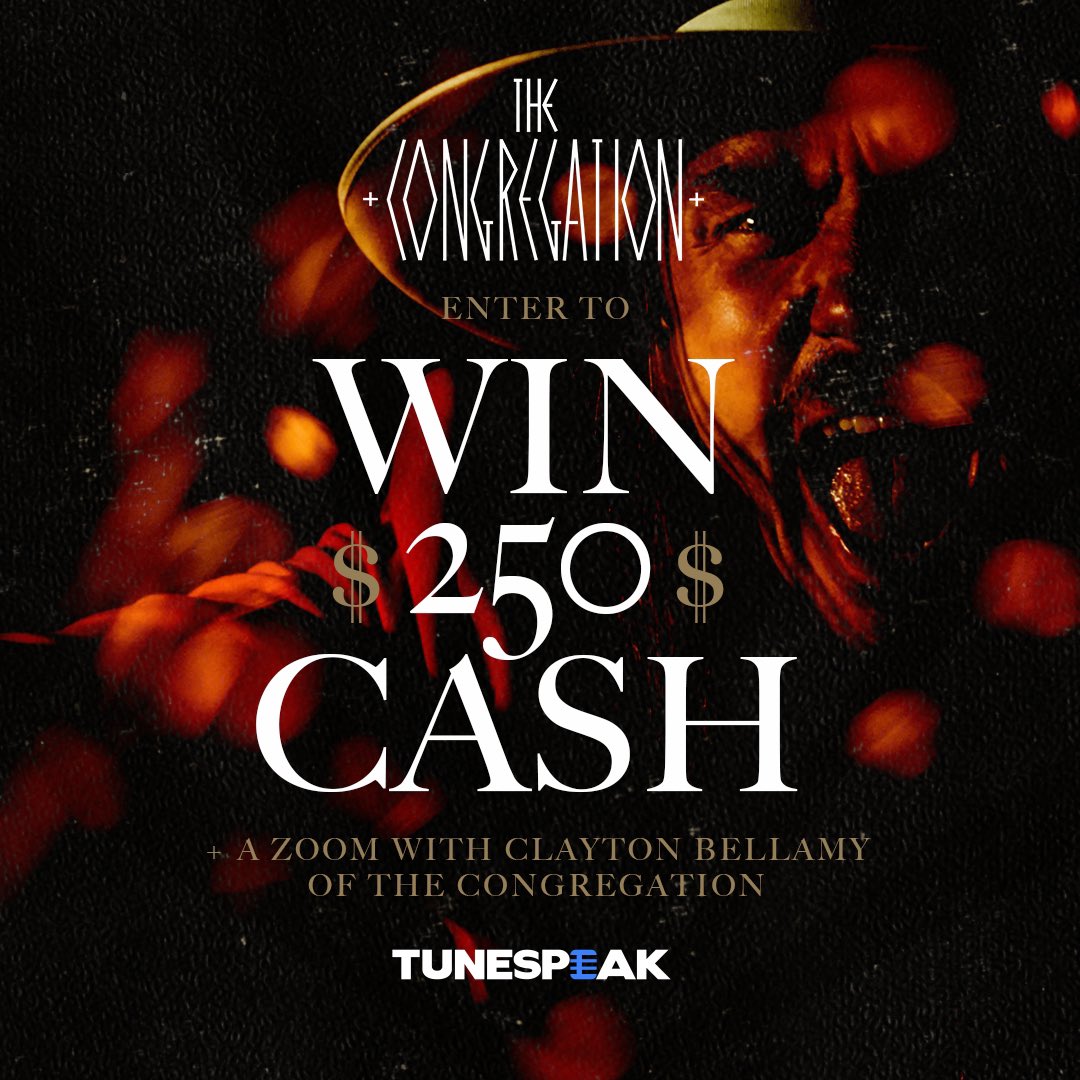 Enter now for your chance to win $250 CASH + a zoom with Clayton Bellamy of #TheCongregation! Enter here: tnspk.co/rqpwhw

Are you ready to join the Church of Rock n Roll? 🤘

#rocknroll #SoundtrackToTeheEndOfTheWorld #contest #TheCongregation #rockmusic
