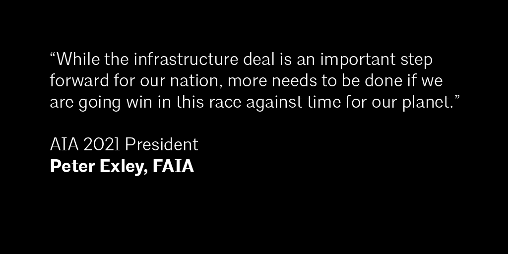 AIANational's tweet photo. We applaud enactment of the bipartisan infrastructure bill that will allow the U.S. to make meaningful advancements towards building a more resilient &amp; sustainable built environment.

Read about key provisions which will improve the built environment. → https://t.co/vEITjmg701 https://t.co/dvluGCjdNx