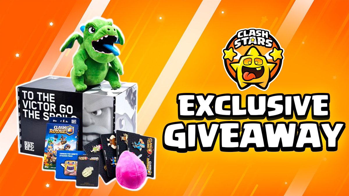 Giving away 5 awesome Clash Royale merch boxes! 🙌

To enter:
👍 like this post 

♻️ Retweet

✅ Follow <a href="/SirTagCR/">Code: SirTag</a> &amp; <a href="/ClashStarsCR/">ByBernad Chong</a> 

I’ll announce winners in a few days! Good luck :)