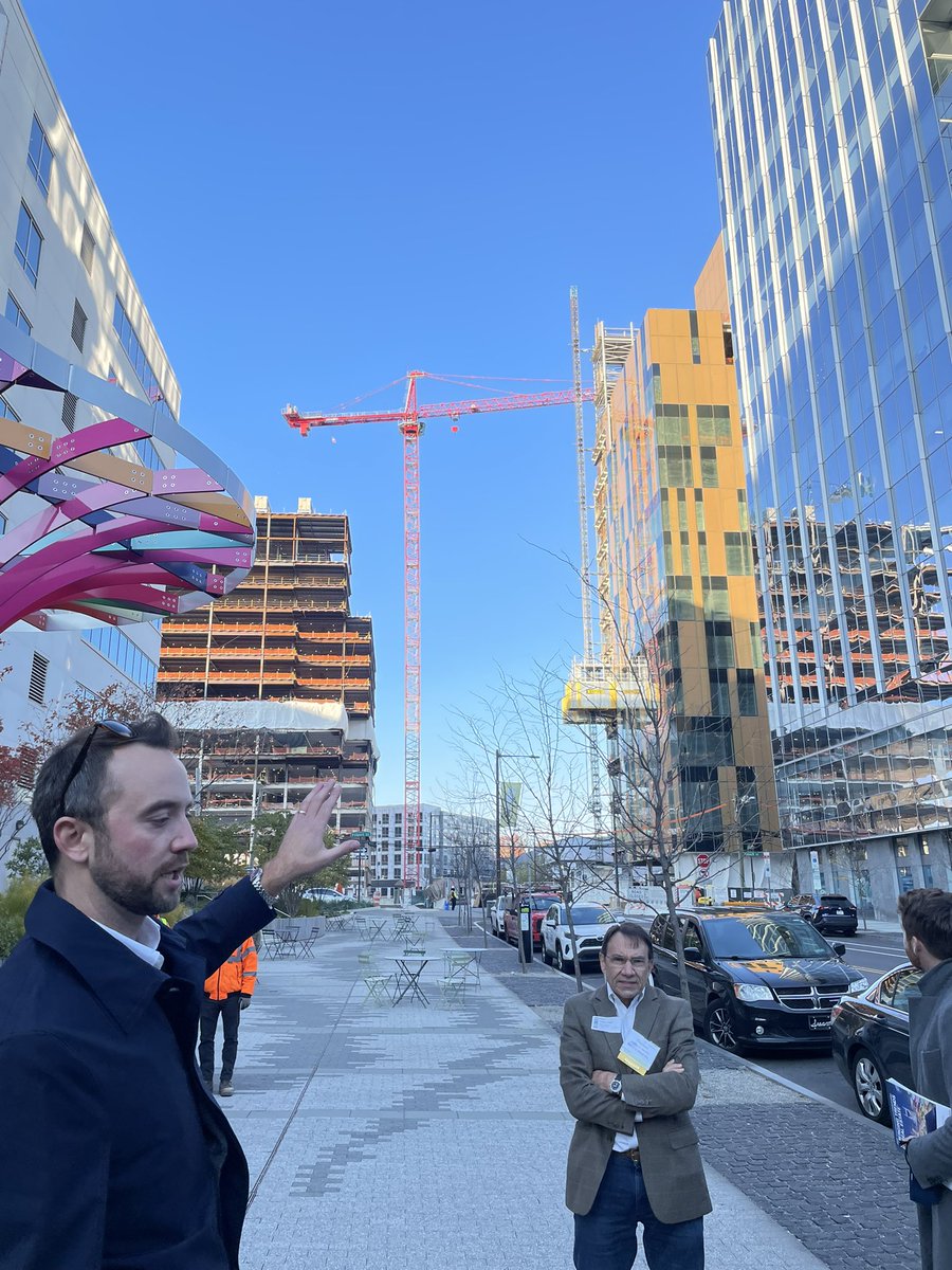 ULIPhiladelphia's tweet photo. What an afternoon experiencing this new neighborhood in University City. Thank you so much to hosts @BrandywineRlty @UPAPhila @Amtrak @WexfordSciTech for an amazing tour #ULIPHL #Forecast22 https://t.co/ezEmOgq6mf