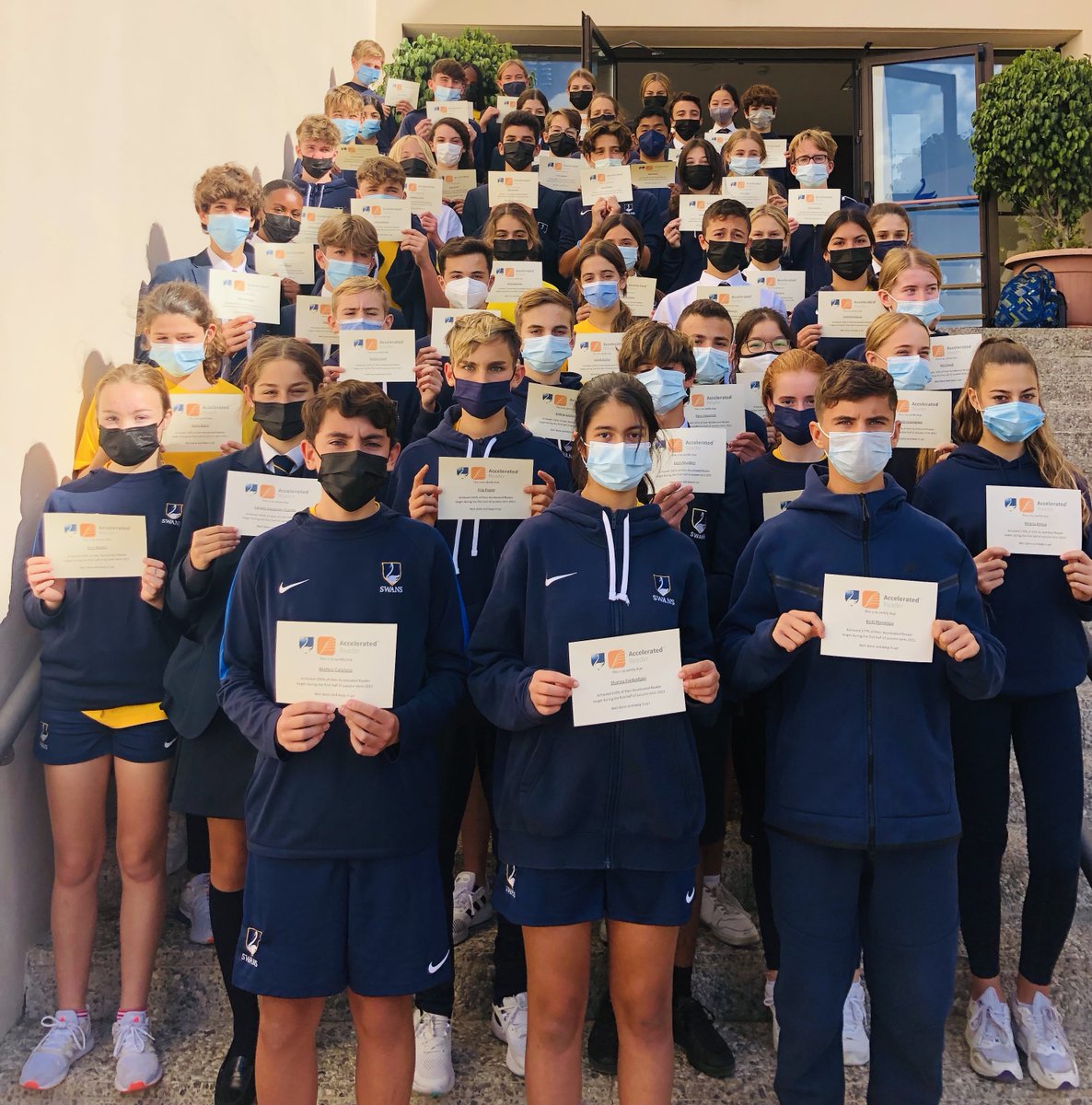 SwansMarbella's tweet photo. Record numbers of students reached and exceeded their #AcceleratedReader targets during the first half term of this academic year.  Maybe this will be our best year yet! #SwansReads #SwansReaders https://t.co/lOvRmdAmVL
