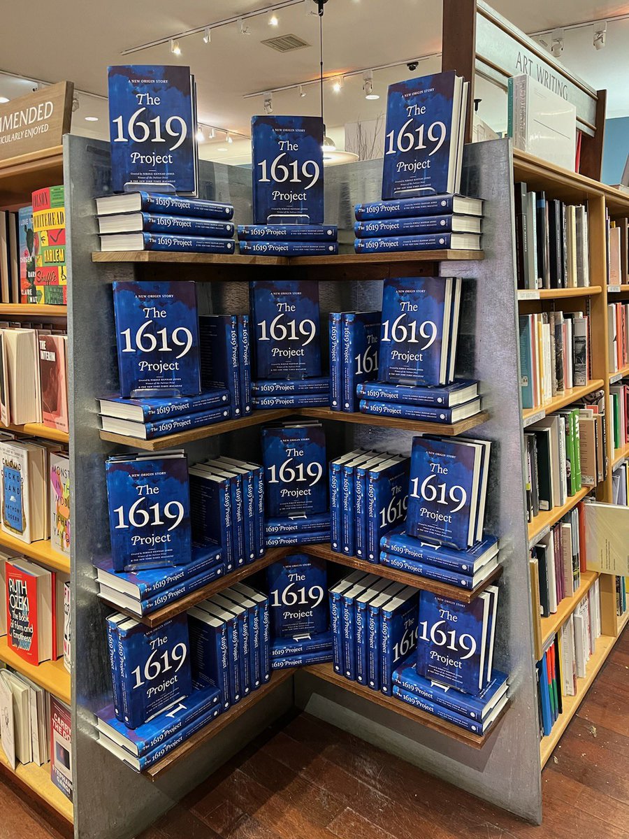 nhannahjones's tweet image. I haven’t yet posted a tweet about today being the #1619Project / Born on the Water publication day, because honestly, I am without words to describe how this feels. Seeing my timeline flooded with your photos of the books and knowing what this means to you all is such an honor.