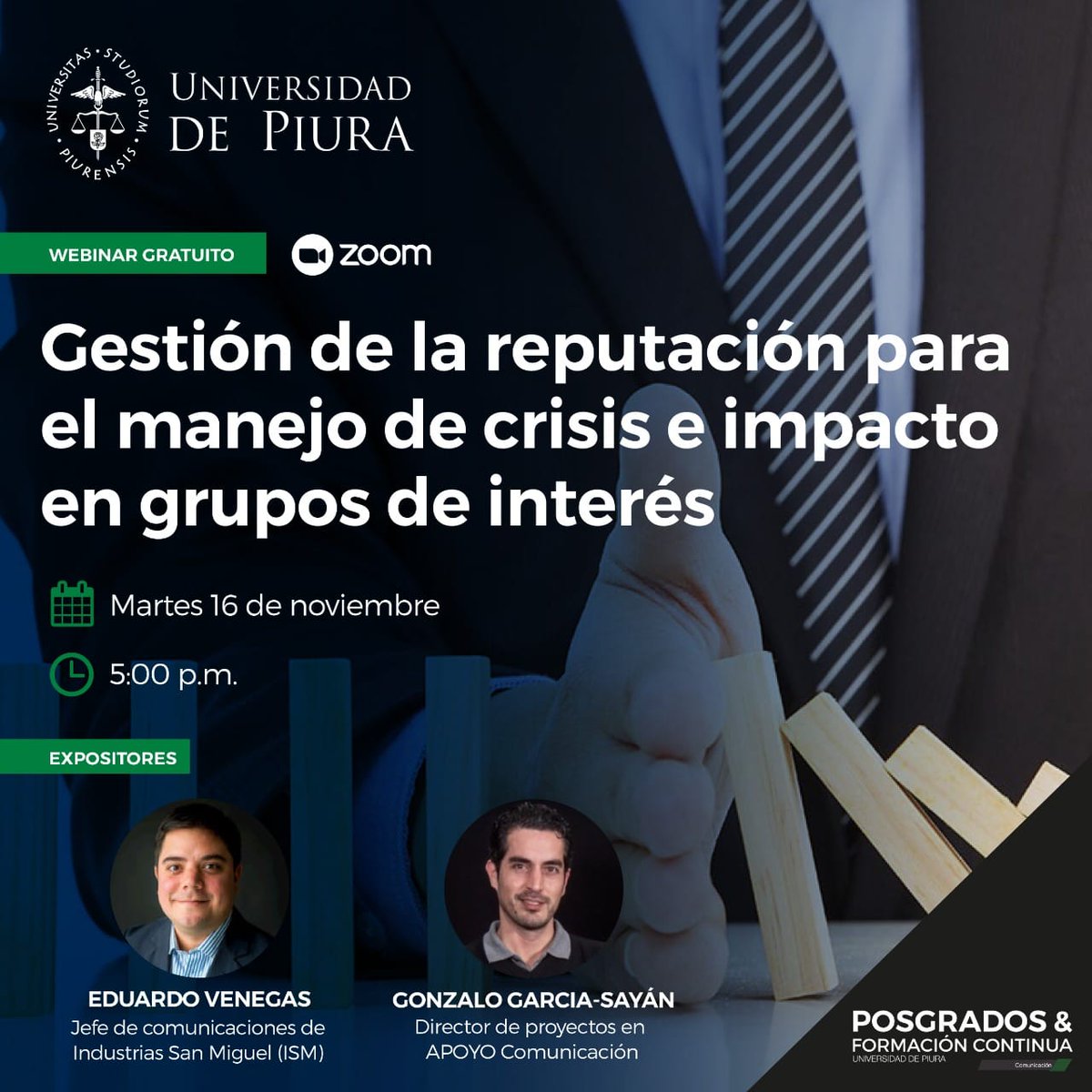 Estamos a minutos de dar inicio al webinar organizado junto con APOYO Comunicación e Industrias San Miguel
⏱ 5:00 p.m.
📌 Inscríbete, aquí: bit.ly/3mC7daX
#ComCorporativaUDEP #ComunicaciónEstratégica #ComunicaciónCorporativa #UDEP #LiveFcomUdep