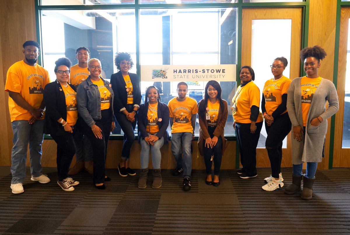 HarrisStowe's tweet photo. Congratulations and good luck to the HSSU teams competing in the NFTE/MAXAR innovation challenge at T-Rex today. 

Students designed projects using geospatial data to make communities inclusive, safe, sustainable, and resilient.

It’s a great day to be a Hornet 🐝

#HSSUismyHBCU https://t.co/gnwSywdQrW