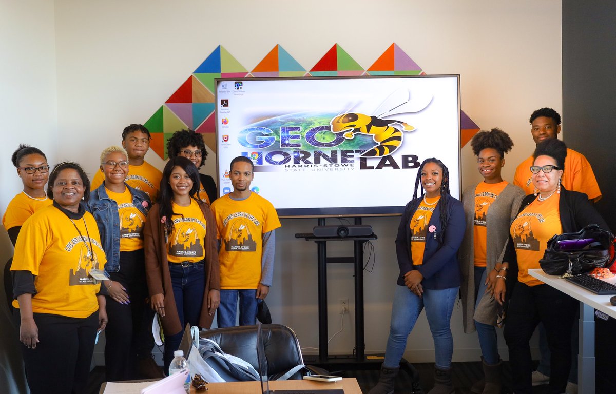 HarrisStowe's tweet photo. Congratulations and good luck to the HSSU teams competing in the NFTE/MAXAR innovation challenge at T-Rex today. 

Students designed projects using geospatial data to make communities inclusive, safe, sustainable, and resilient.

It’s a great day to be a Hornet 🐝

#HSSUismyHBCU https://t.co/gnwSywdQrW