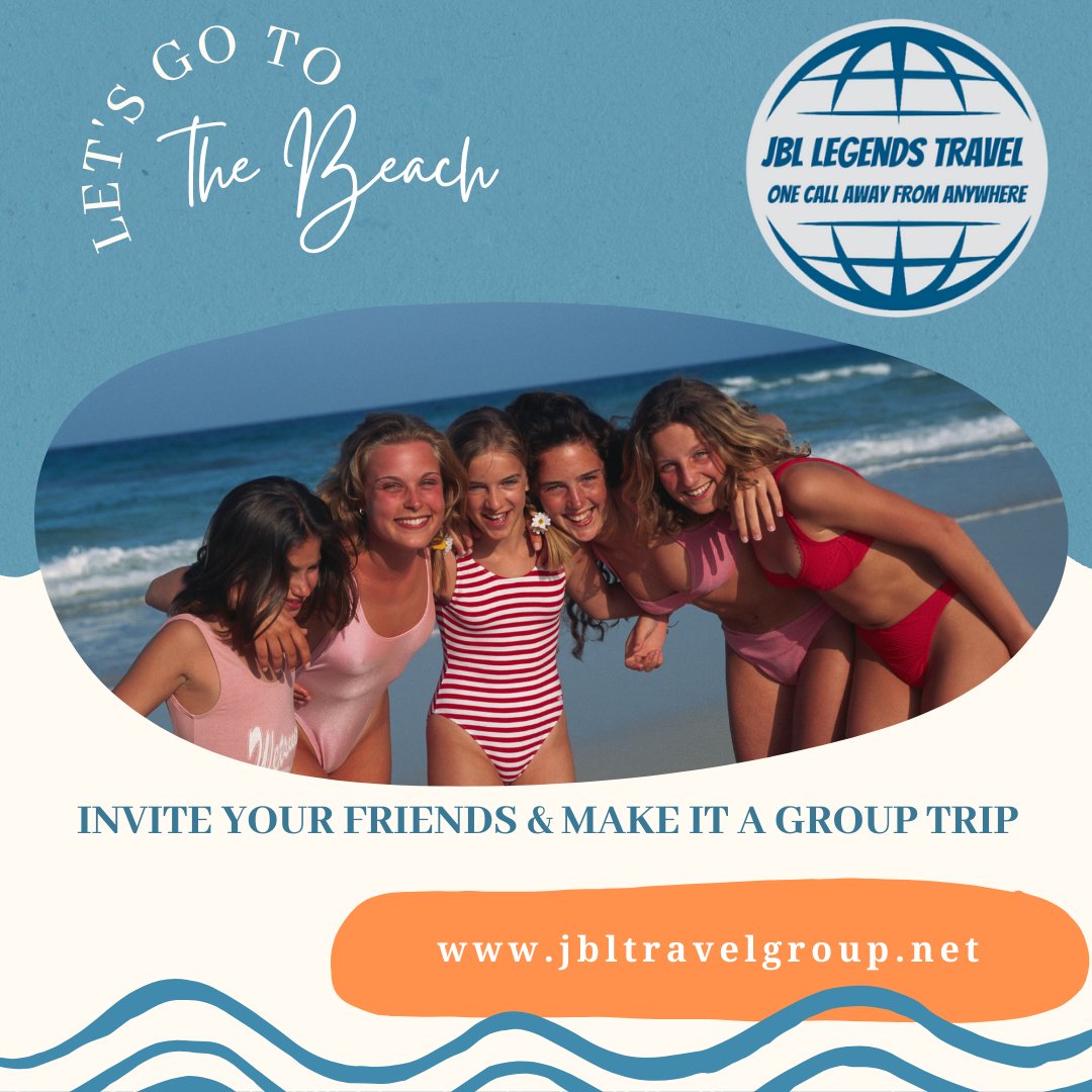 Escape the cold ... Let's go to the #beach
Invite your #friends and #family and make it a #groupgetaway
Contact #jbllegendstravel 732-831-5200 and find out about all your options !