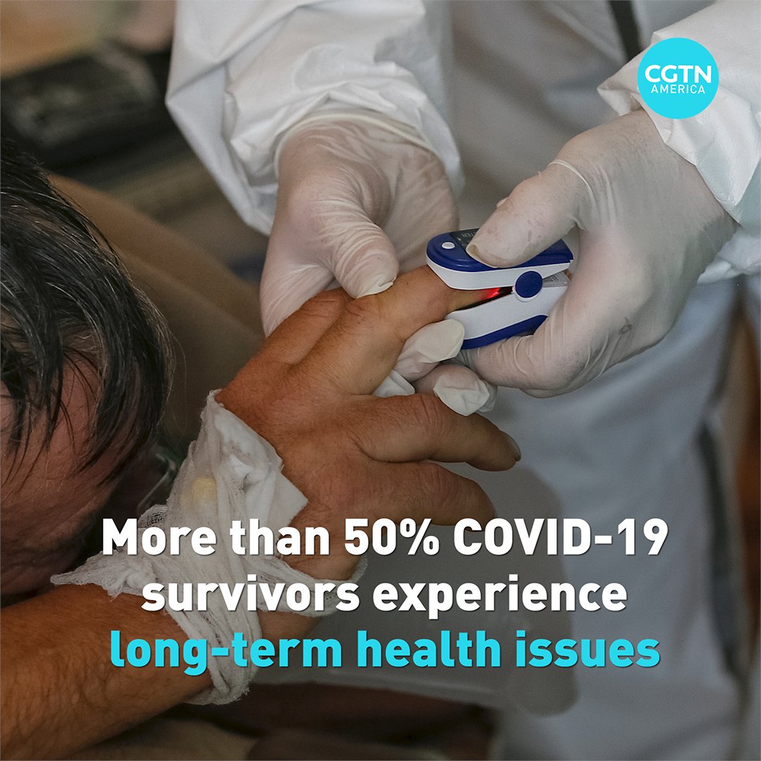 More than 50% of people who survive COVID-19 experience health issues for six months or more after recovering, according to a study in the medical journal JAMA Network Open.  

#COVID19 #COVIDlonghaul #health #cgtnamerica