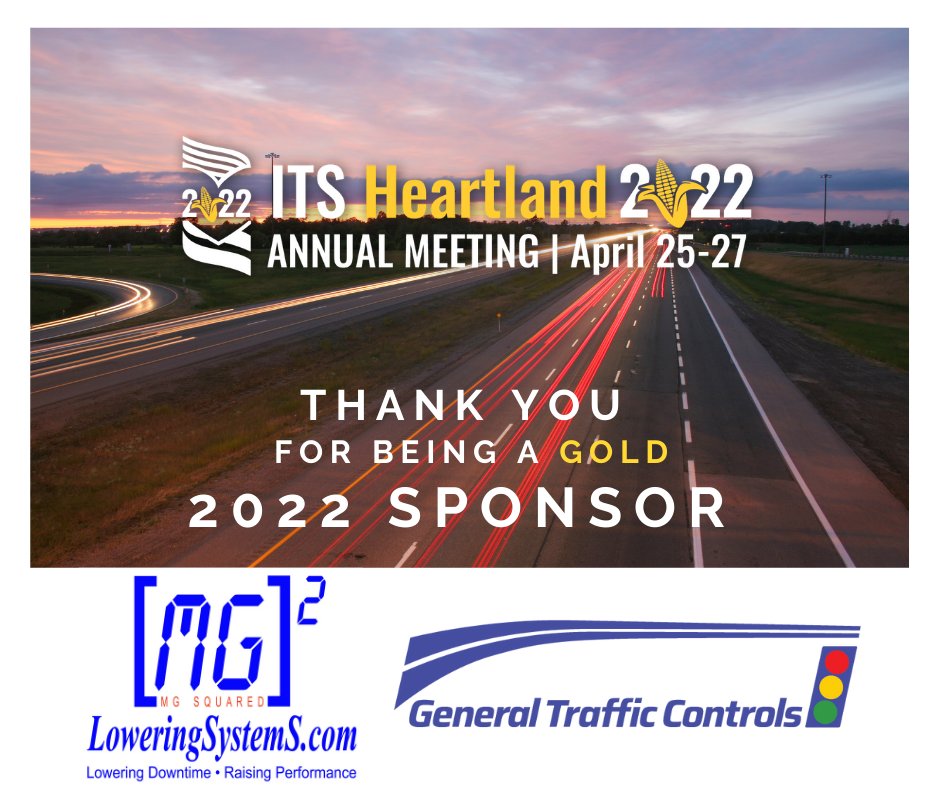 ITS Heartland (@itsheartland) on Twitter photo Two Gold Sponsors rolled in already for #ITSHeartland2022! Thank you <a href="/LoweringSystems/">MG Squared</a> & General Traffic Controls for your support! We cannot wait to see you in #Lincoln in April!
You can sponsor & Exbhibit at ITS Heartland 2022 too: itsheartland.org/sponsor-vendor… Two Gold Sponsors rolled in already for #ITSHeartland2022! Thank you <a href="/LoweringSystems/">MG Squared</a> & General Traffic Controls for your support! We cannot wait to see you in #Lincoln in April!
You can sponsor & Exbhibit at ITS Heartland 2022 too: itsheartland.org/sponsor-vendor…