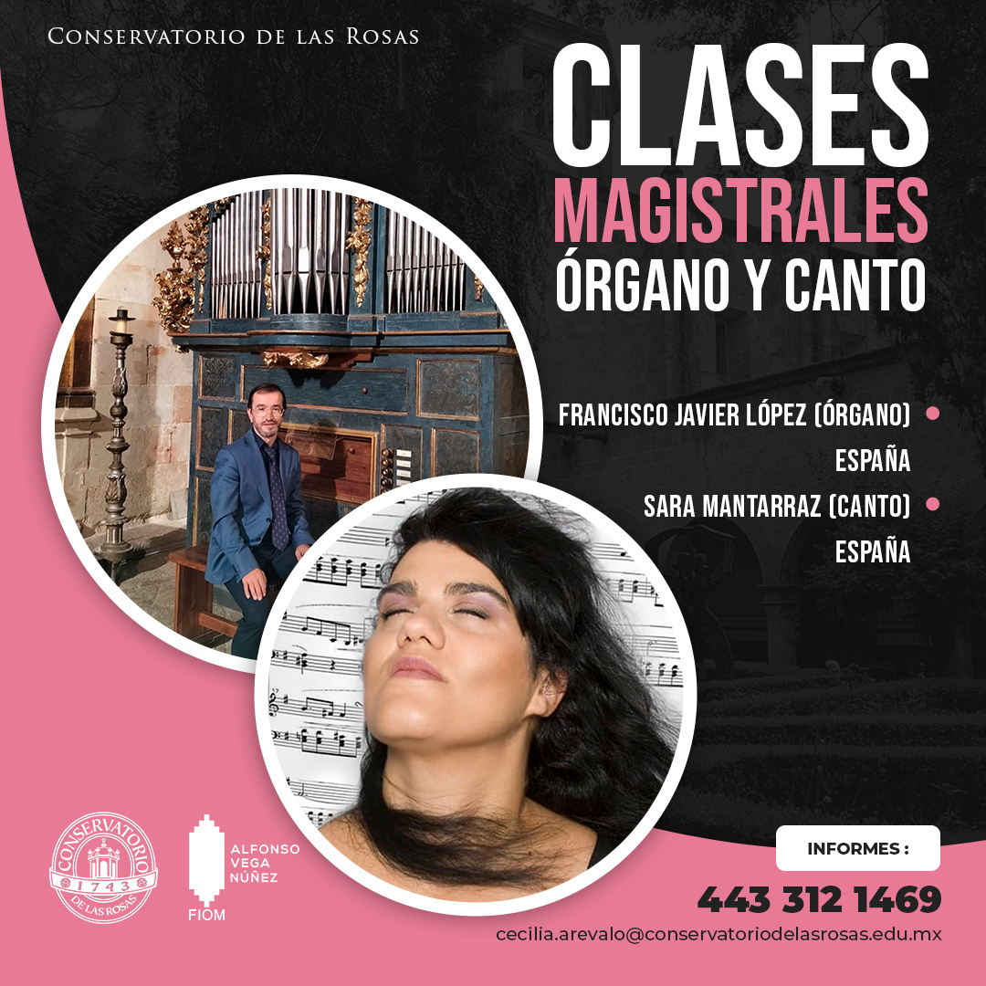 elconser's tweet photo. Clases magistrales internacionales.
El Conservatorio de las Rosas en coordinación con el Festival Internacional de órgano de Morelia invitan, el próximo 27 de noviembre 2021.
#elconser
#NoMusicNoLife https://t.co/XDoRXek3oN
